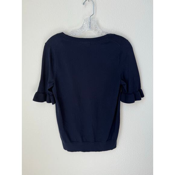 Boden Frill Sleeve Wool Blend Sweater Top Size US 4 - Picture 3 of 5